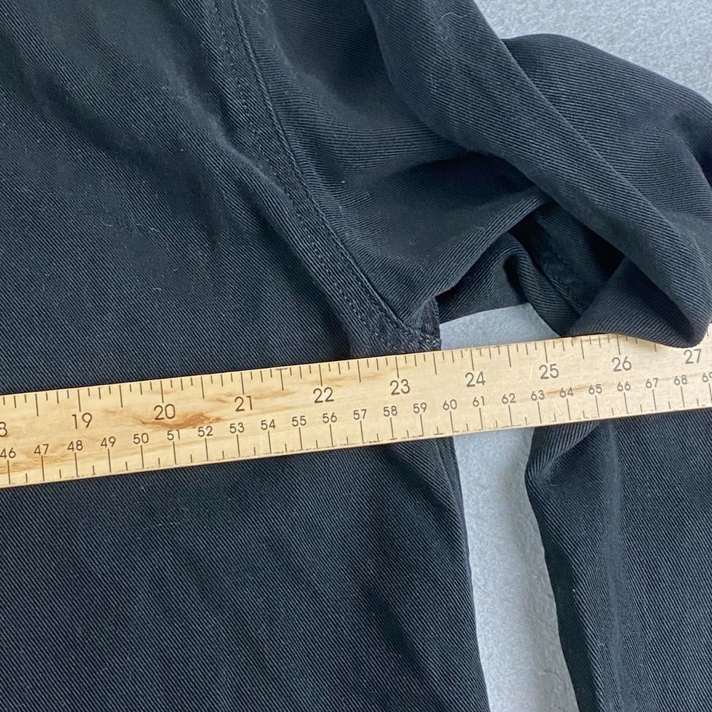 Everlane Mens L black Utility Overshirt Button Front Dual Pocket Long Sleeve - Picture 12 of 14